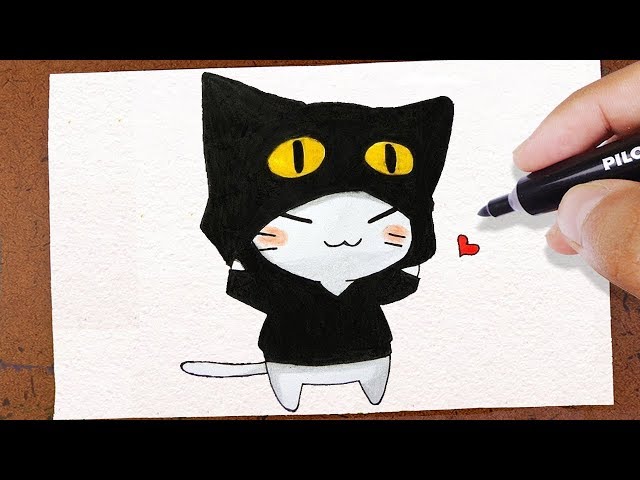 8 melhor ideia de Desenho de gato fácil