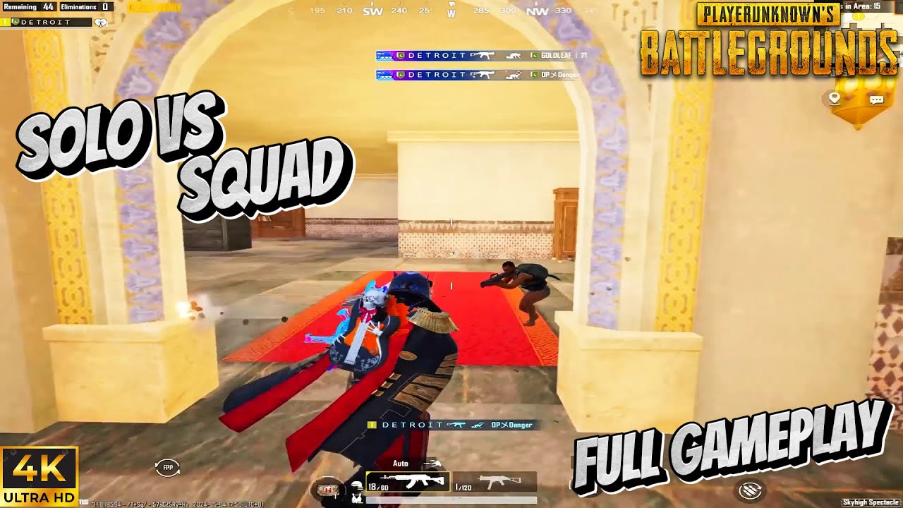 Pubg Mobile - Solo vs Squad Full Rush Gameplay | Emulator | Gameloop ...