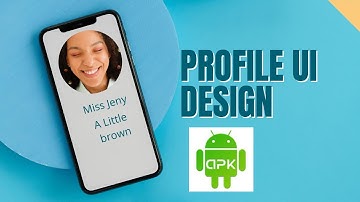 Profile UI design in android studio  using XML in android