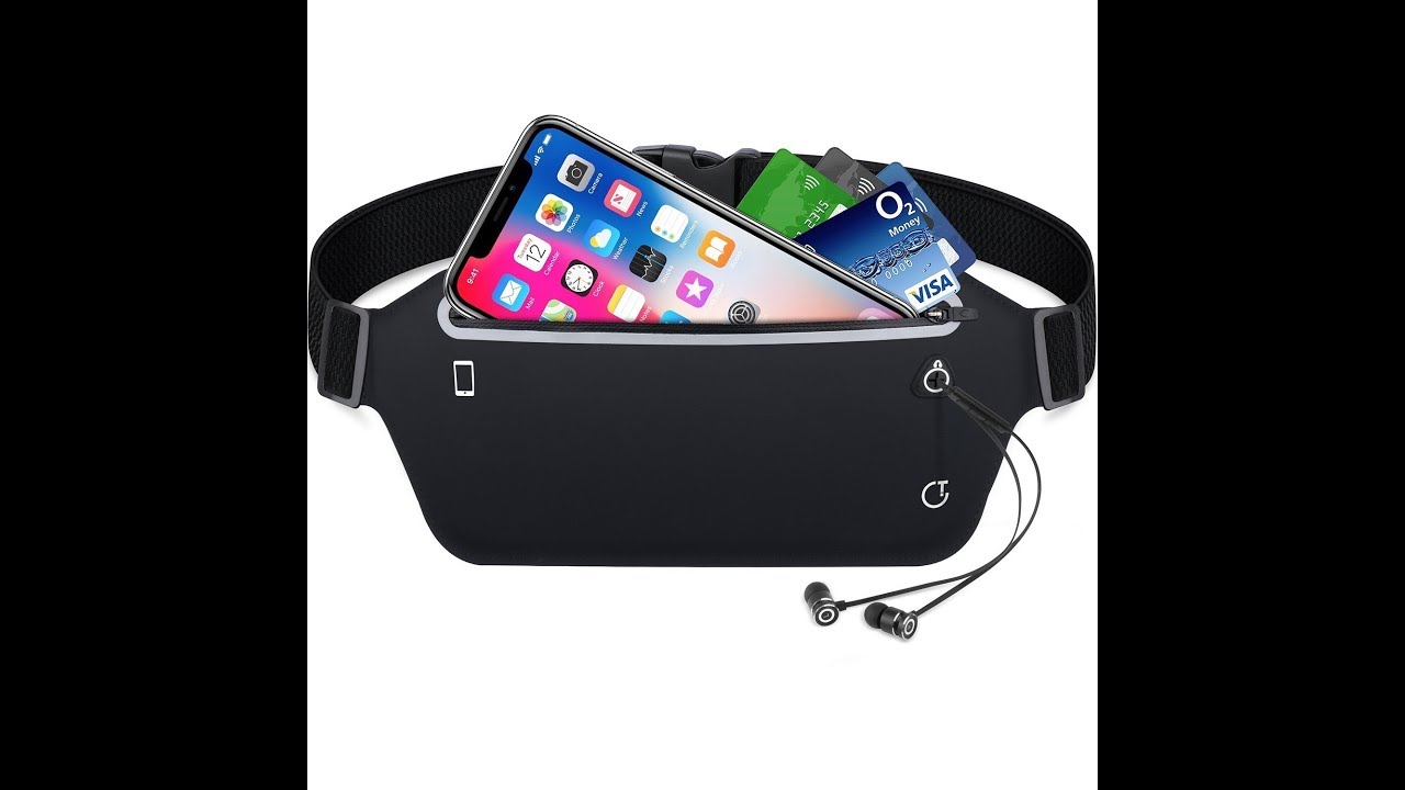 Gritin Running Belt with Adjustable Elastic Strap