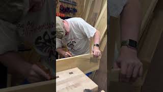 Sawing with new joiner saw #woodworking #wood