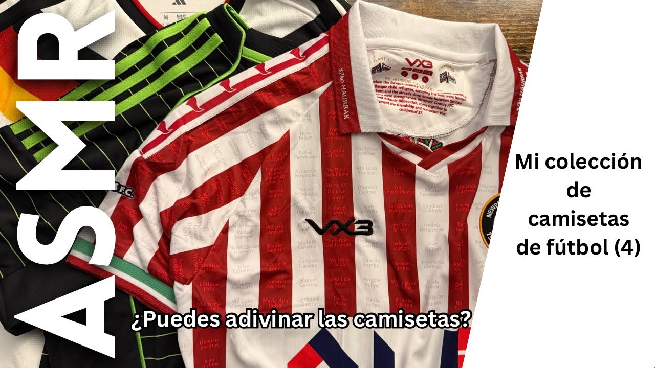 Os muestro mi colección de camisetas de fútbol ⚽️ [ASMR español]