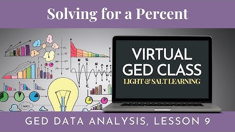Solving for a Percent: GED Data Analysis Class 9