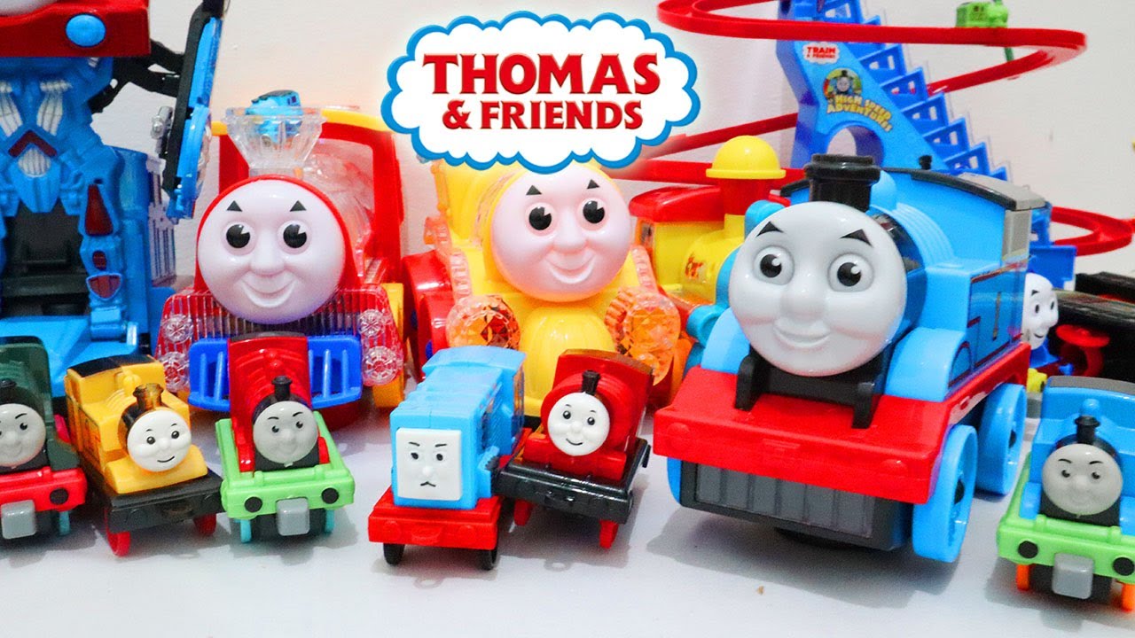 Merakit Mainan Kereta Api Thomas and Friends, Tayo Si Bus Kecil , Unboxing Mainan Kereta Api ASMR 45