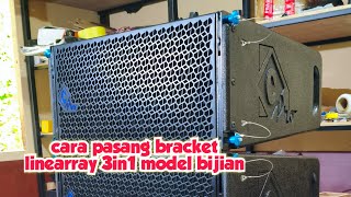 Cara pasang bracket linearray 3in1 tanpa las