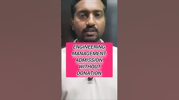 Engineering Management Admission Process 2025| #vincentinfo