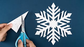 NEW PAPER SNOWFLAKE PATTERN - How to make Snowflakes out of paper - Christmas Decor