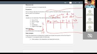 System of Masses Lab Write Up Instructions