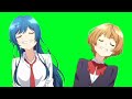 Anime Green Screen: Hanabi and Minami