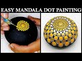 How to Mandala Dot Painting Mandalas Acrylic Paint Dotting Artist Tutorial #mandala #dotpainting