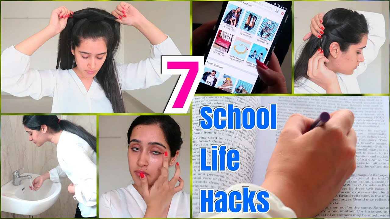 Top 7 School Life Hacks for Teenage Girls + Acne Removal Remedy! That