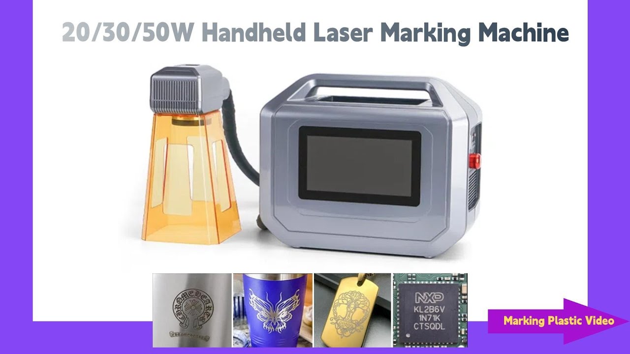 🟢 Portable Laser Marker in Action | Plastics Demo 🍿📦