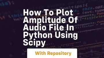 How to plot amplitude of audio file in python using scipy