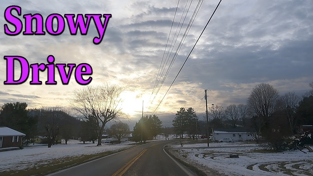 WINTER SNOW DRIVE IN EAST TENNESSEE JANUARY 2024 - YouTube