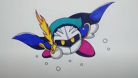 How to Draw Meta Knight - Kirby Nintendo - Kirby