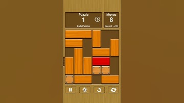 Unblock Me: Daily Puzzle Level 1 [Perfect Moves]