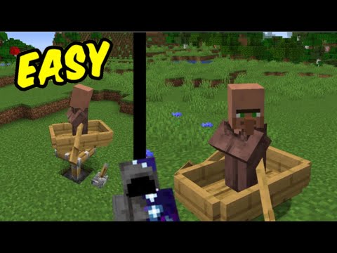 How to TRANSPORT VILLAGERS in Minecraft! - YouTube