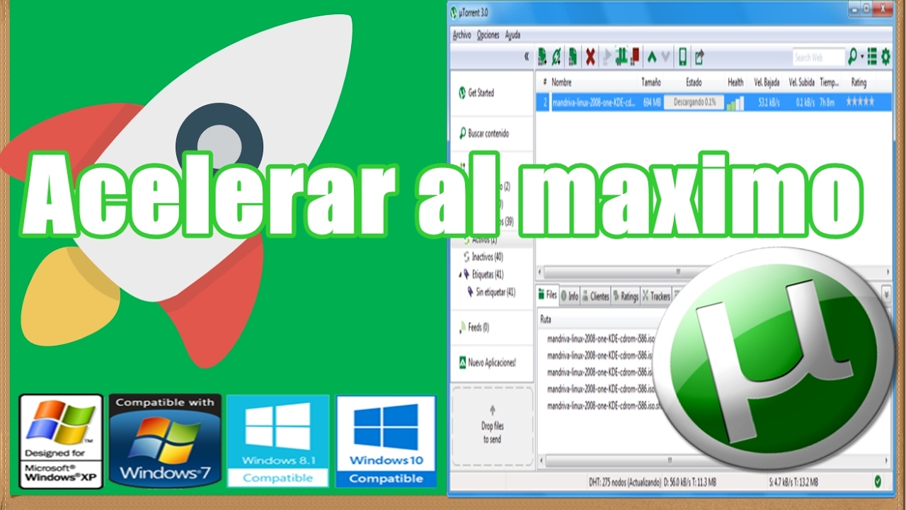 Como Acelerar Y Optimizar Utorrent Al M ximo 100 Mas R pido Sin Como acelerar y optimizar utorrent al m ximo 100 mas r pido sin