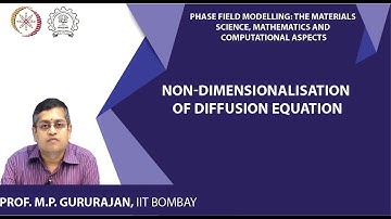 Non-dimensionalisation of diffusion equation