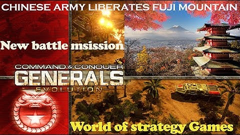 C&C Red Alert 3: Generals Evolution Mod BETA 0.2- Chinese army liberates fuji mountain