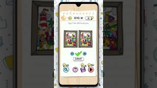 Brain Test Level 30(Spot the differences) walkthrough solution by #iQgaming