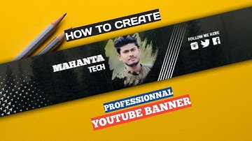 How To make a Youtube Channel Art Banner - Photoshop