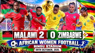 MALAWI 2  - 0 ZIMBABWE | WOMEN FOOTBALL #africanwomenfootball #malawifootball #zimbabwefootbal