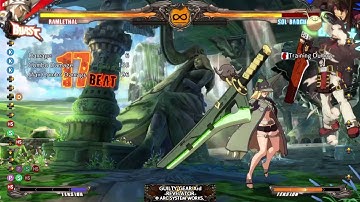 GG Xrd Ramlethal - Corner Air throw RC H sword set into unblock (156dmg)