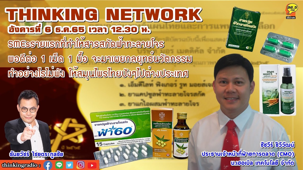 FM 96.5 | Thinking Network | สมุนไพรไทยดังไปต่างประเทศ | 6 ธ.ค. 65 ...