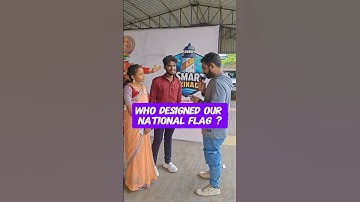 Who designed our national flag ? #quiz #streetquiz
