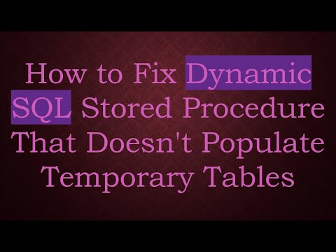 How to Fix