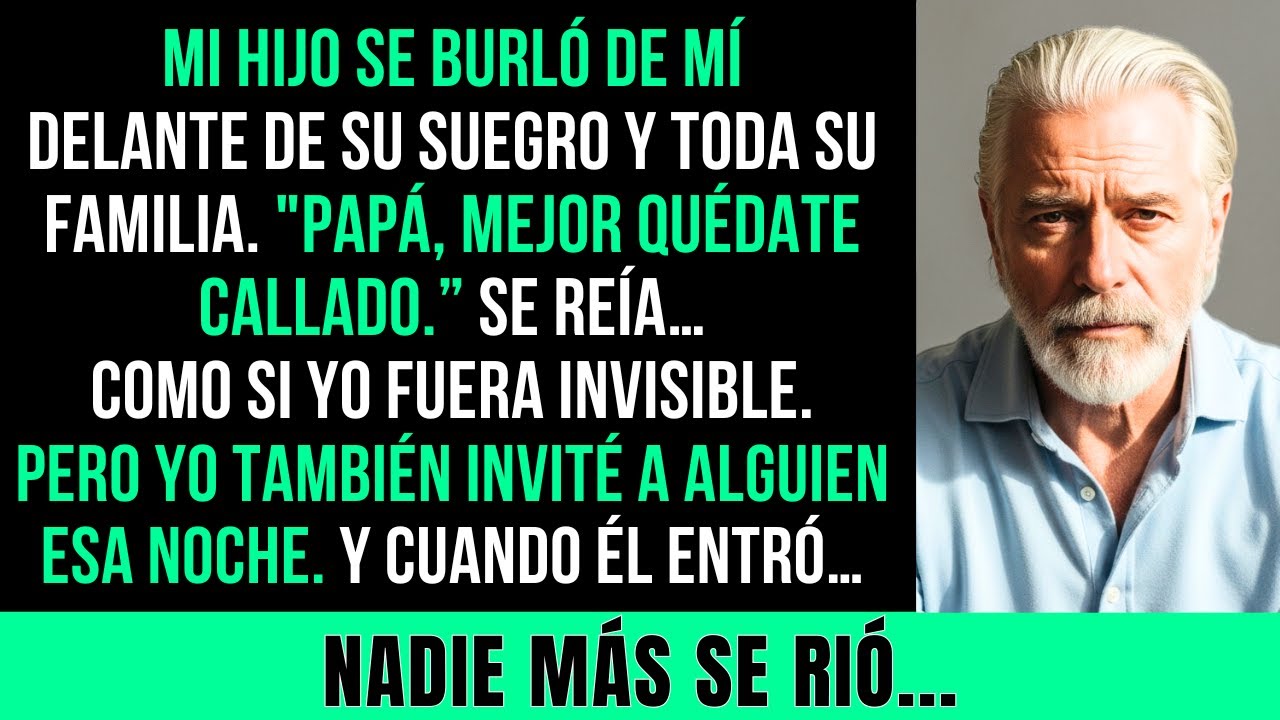 Mi Hijo Me Humilló Frente A Su Suegro — Pero No Sabía A Quién Había Invitado Yo Esa Noche