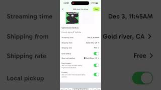 How to edit your Shipping Rates for your LIVE Show on Palmstreet App!