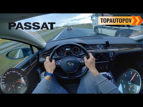 Volkswagen Passat B8 2.0TDI 110kW |102| TEST DRIVE POV – Acceleration, Engine & Emergency Braking