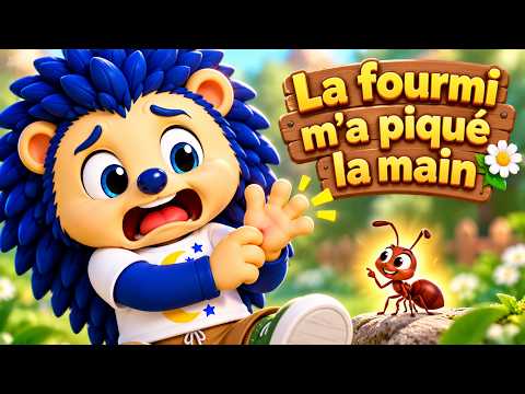 La fourmi m'a piqué la main 🐜 Comptine pour bébé | Bluerisson 💙