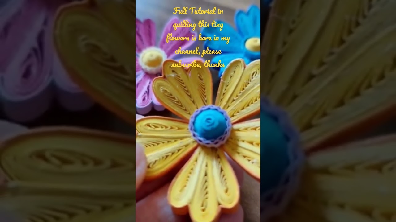 Quilled tiny fancy Flowers 