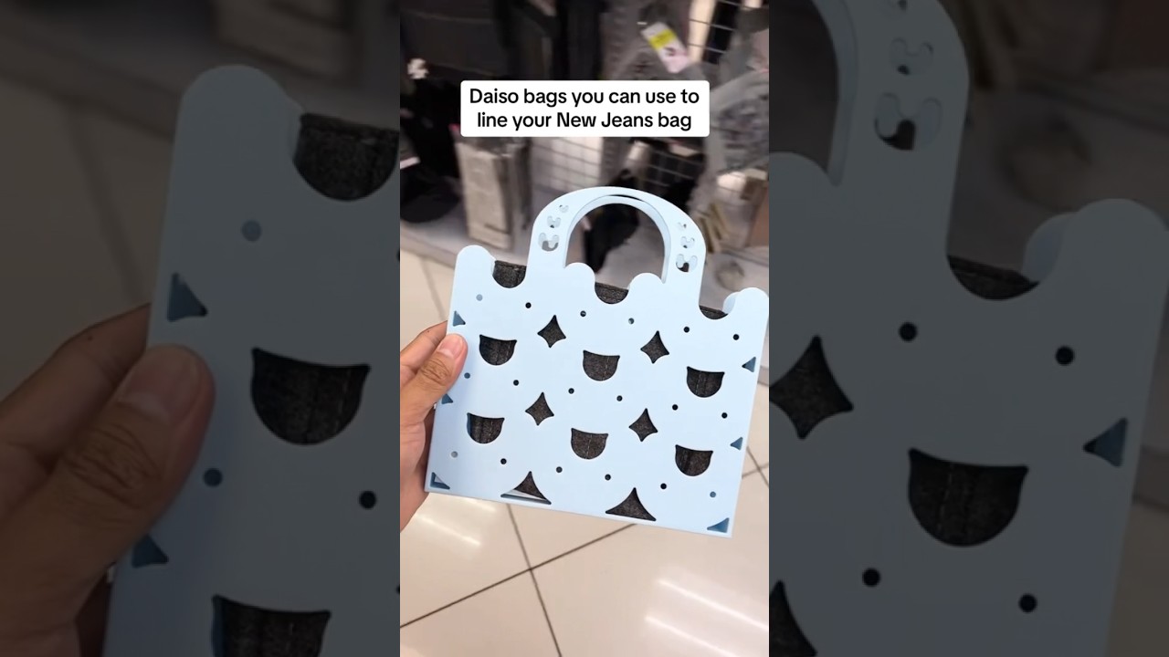 Lining Your New Jeans Bag With Daiso Bags #newjeans #kpop #supershy #daiso