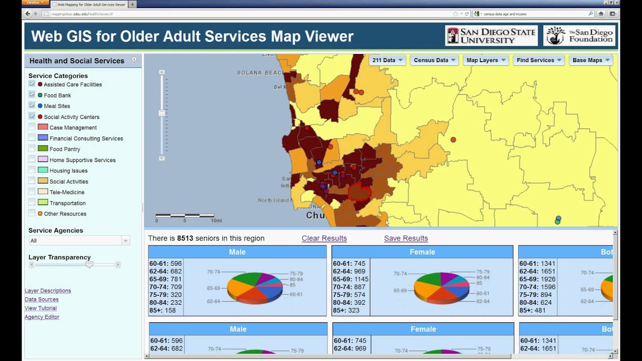 Web GIS for Older Adult Services Tutorial with Editor