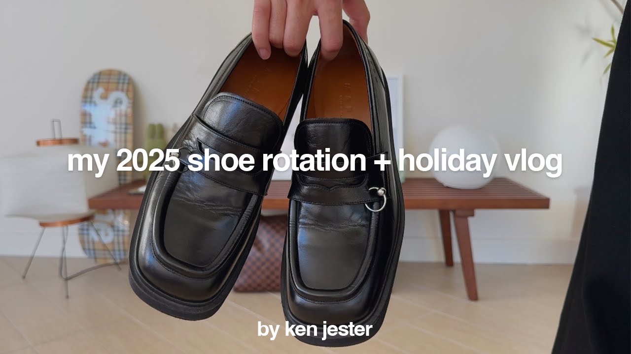Моя ротация обуви 2025 года (Margiela, Marni, Our Legacy, ACW) + небольшой праздничный видеоблог