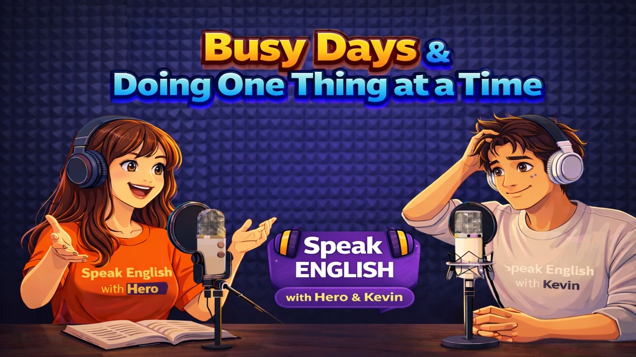 Busy Days & Doing One Thing at a Time | English Podcast For Easy English