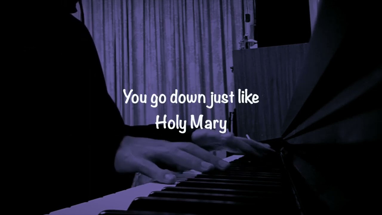 Mary On A Cross - Ghost (Piano Cover w/lyrics) | Sheet Music