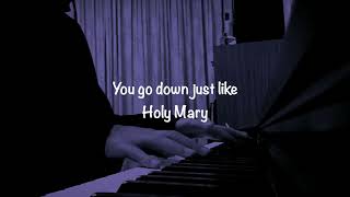 Mary On A Cross - Ghost (Piano Cover w/lyrics) | Sheet Music Resimi