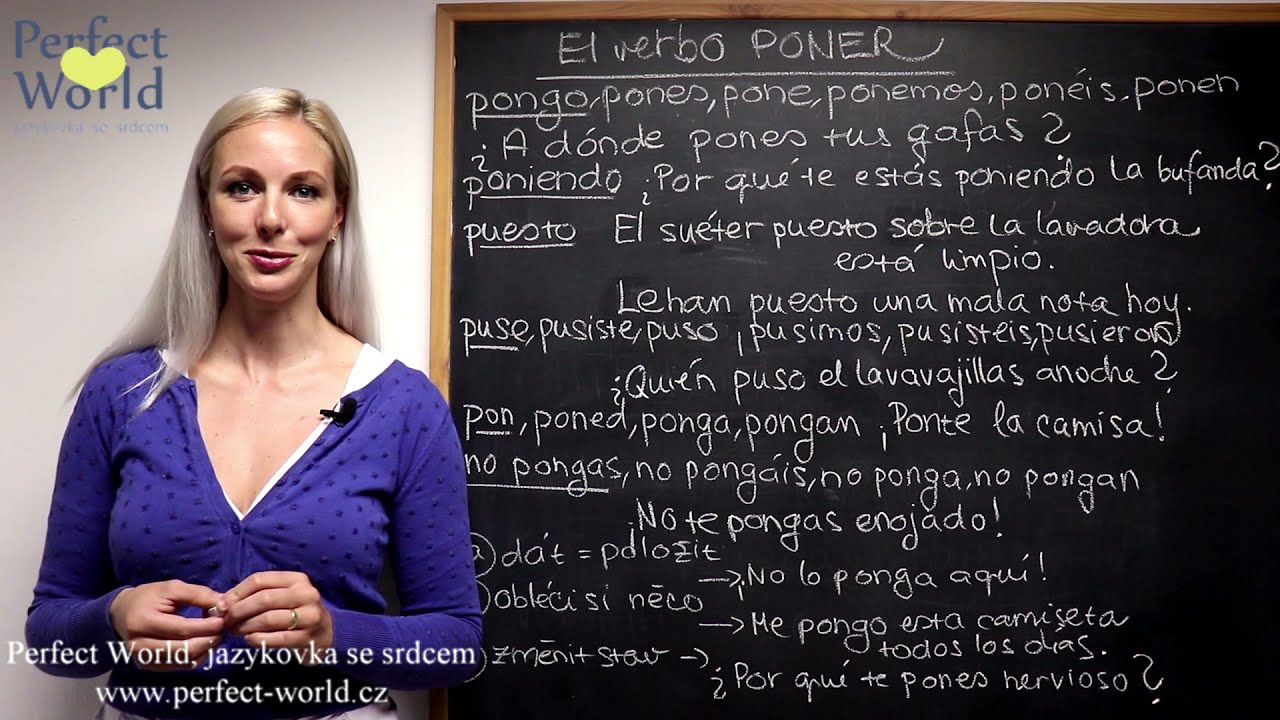 Španělský videotip: Sloveso PONER