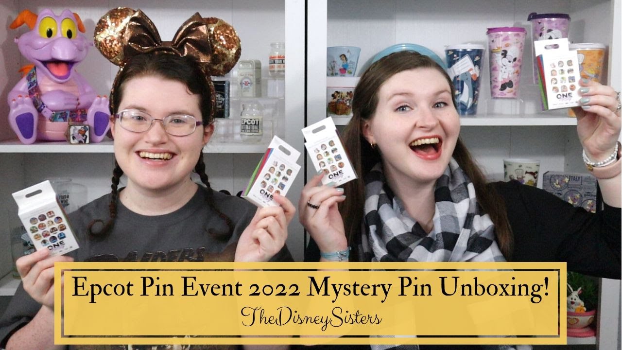 Disney Mystery Pin Unboxing - EPCOT One Family Pin Event Mystery Pins - TheDisneySisters
