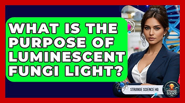 What Is The Purpose Of Luminescent Fungi Light? - Strange Science HQ