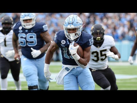 Video: UNC Football Completes Comeback, Upsets No. 9 Wake Forest 58-55 - Highlights