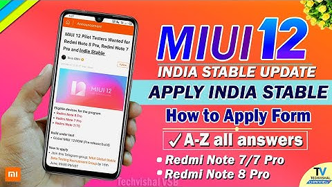 How to Apply MIUI 12 India Stable Update Testing Started | APPLY NOW | MIUI 12 Redmi Note 7 Pro