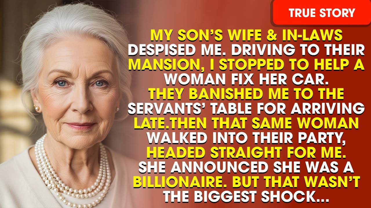 I Arrived Late to My Son’s Father-in-Law’s Party… Because a Billionaire Needed My Help!