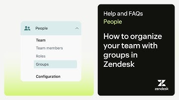How to organize your team with groups in Zendesk