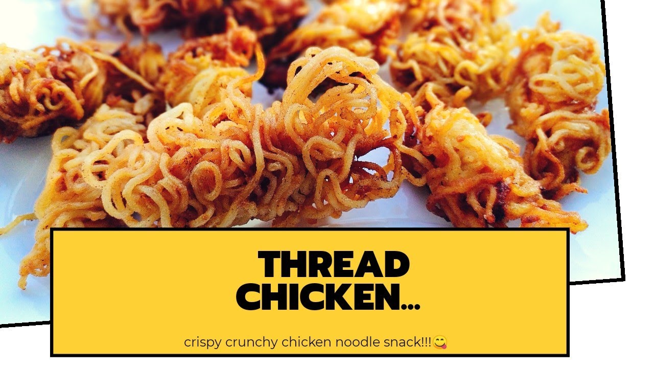 Crispy Thread Chicken Recipe ത്രെഡ് ചിക്കൻ By Shaluz world YouTube
